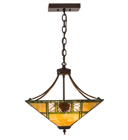Meyda Tiffany Pinecone Ridge 177465 Chandelier Light - Mahogany Bronze