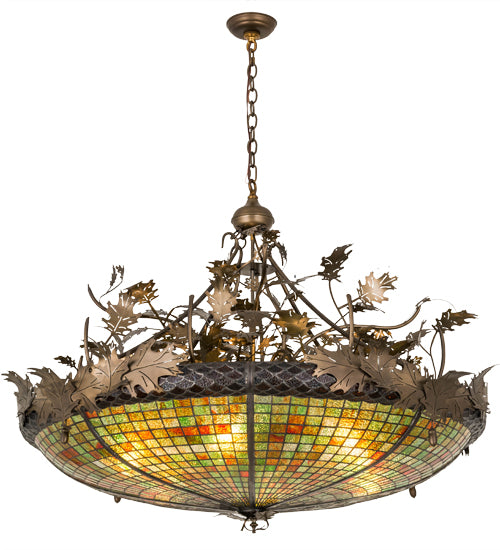 Meyda Tiffany Greenbriar Oak 177615 Chandelier Light - Antique Copper