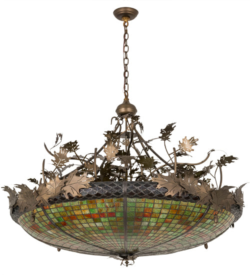 Meyda Tiffany Greenbriar Oak 177615 Chandelier Light - Antique Copper