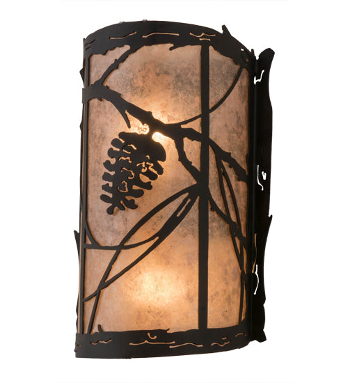 Meyda Tiffany Whispering Pines 177967 Wall Light - Wrought Iron