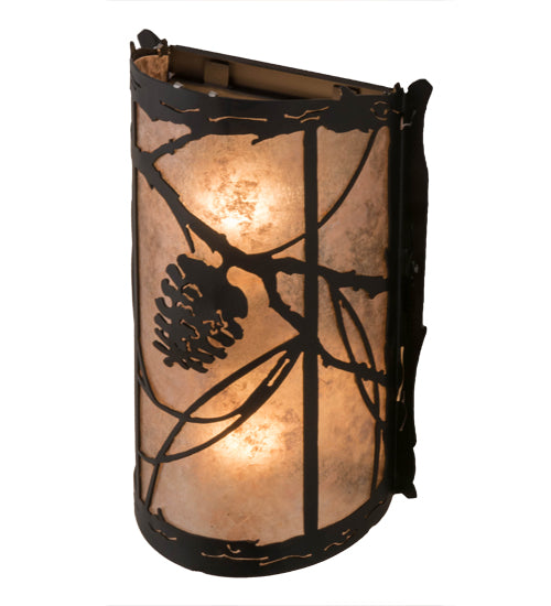 Meyda Tiffany Whispering Pines 177967 Wall Light - Wrought Iron