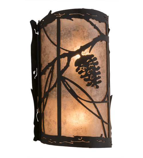 Meyda Tiffany Whispering Pines 177971 Wall Light - Wrought Iron