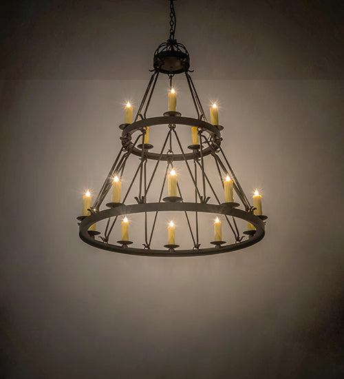 Meyda Tiffany Lakeshore 178008 Chandelier Light - Wrought Iron