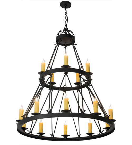 Meyda Tiffany Lakeshore 178008 Chandelier Light - Wrought Iron