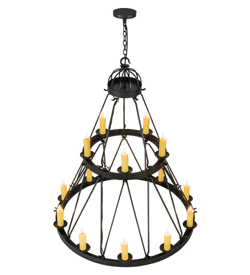 Meyda Tiffany Lakeshore 178008 Chandelier Light - Wrought Iron