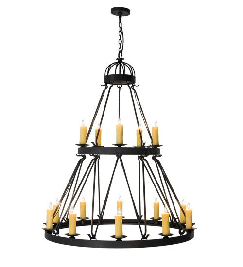 Meyda Tiffany Lakeshore 178008 Chandelier Light - Wrought Iron