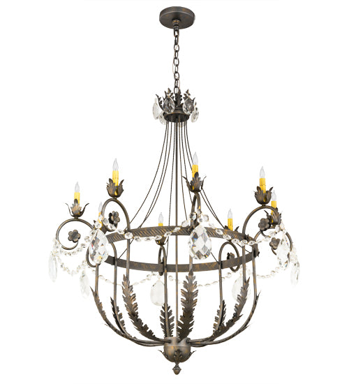Meyda Tiffany Antonia 178081 Chandelier Light - French Bronzed,Crystal