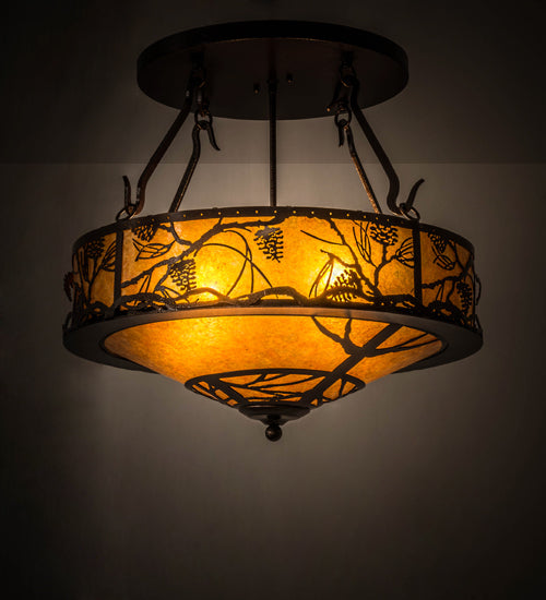 Meyda Tiffany Whispering Pines 178194 Ceiling Light - Copper Vein