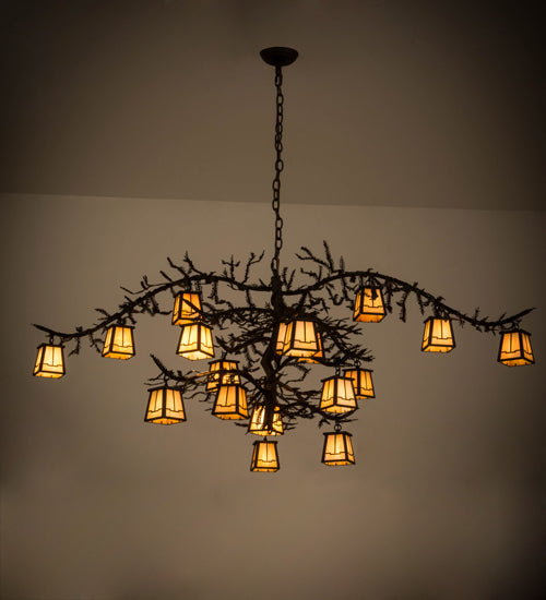 Meyda Tiffany Pine Branch 178333 Chandelier Light - Oil Rubbed Bronze