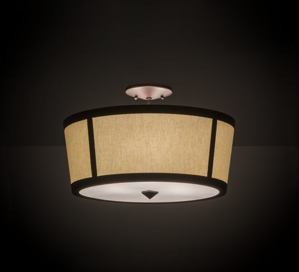 Meyda Tiffany Cilindro 178360 Ceiling Light - Mahogany Bronze