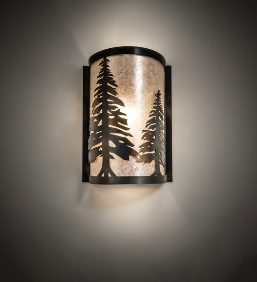 Meyda Tiffany Tall Pines 178370 Wall Light - Antique Copper,Burnished