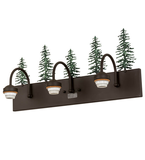 Meyda Tiffany Tall Pines 178428 Bath Vanity Light 24 in. wide - Oil Rubbed Bronze