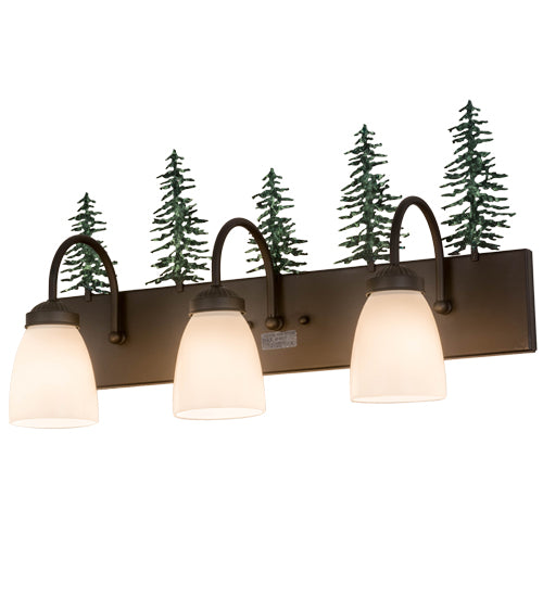 Meyda Tiffany Tall Pines 178428 Bath Vanity Light 24 in. wide - Oil Rubbed Bronze
