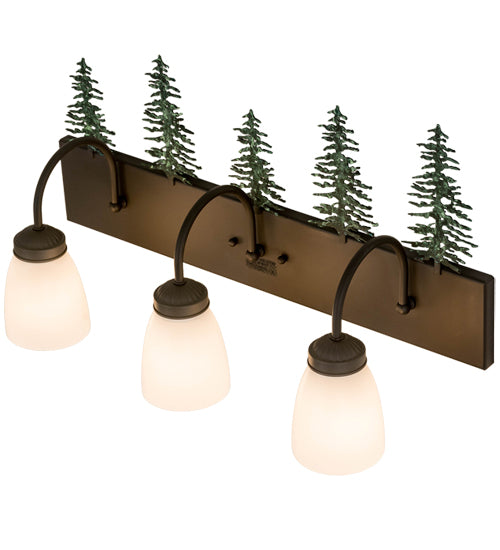 Meyda Tiffany Tall Pines 178428 Bath Vanity Light 24 in. wide - Oil Rubbed Bronze
