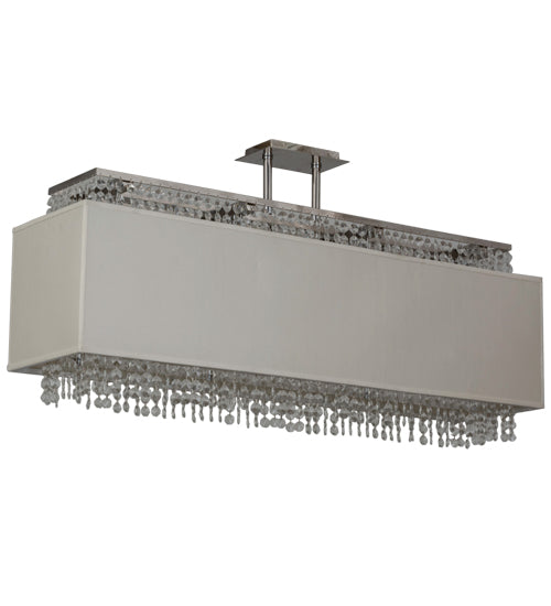 Meyda Tiffany Quadrato 178430 Pendant Light - Chrome, Crystal