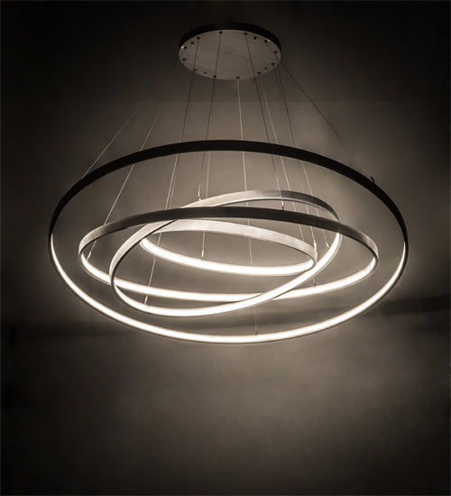 Meyda Tiffany Lighting 178454 Anillo Led Pendant Decor Pewter, Nickel, Silver