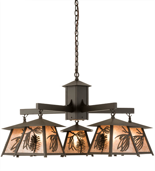 Meyda Tiffany Scotch Pine 178527 Chandelier Light - Antique Copper