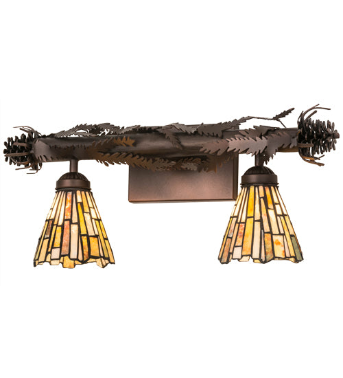 Meyda Tiffany Delta 178561 Bath Vanity Light 24 in. wide - Mahogany Bronze