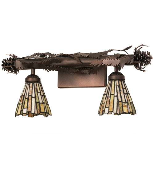 Meyda Tiffany Delta 178561 Bath Vanity Light 24 in. wide - Mahogany Bronze