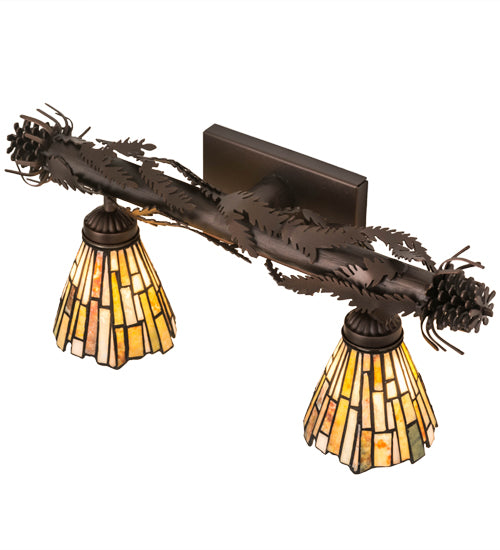 Meyda Tiffany Delta 178561 Bath Vanity Light 24 in. wide - Mahogany Bronze