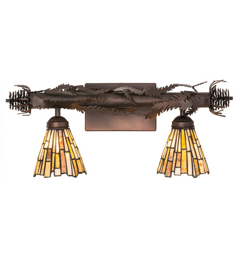 Meyda Tiffany Delta 178561 Bath Vanity Light 24 in. wide - Mahogany Bronze