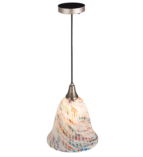 Meyda Tiffany Peacock Pate-De-Verre 178633 Pendant Light - Brushed Nickel