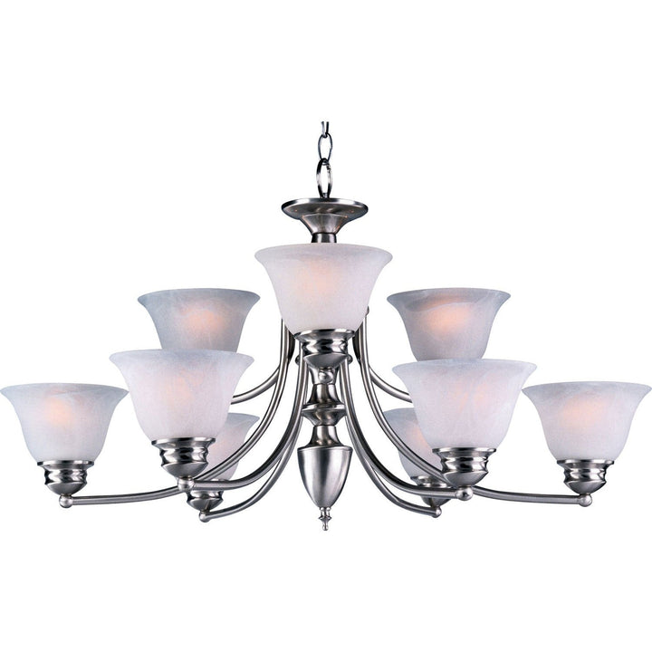 Maxim Malaga 2685MRSN Chandelier Light - Satin Nickel