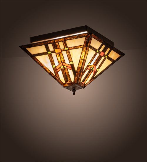 Meyda Tiffany Prairie Wheat 178890 Ceiling Light - Mahogany Bronze