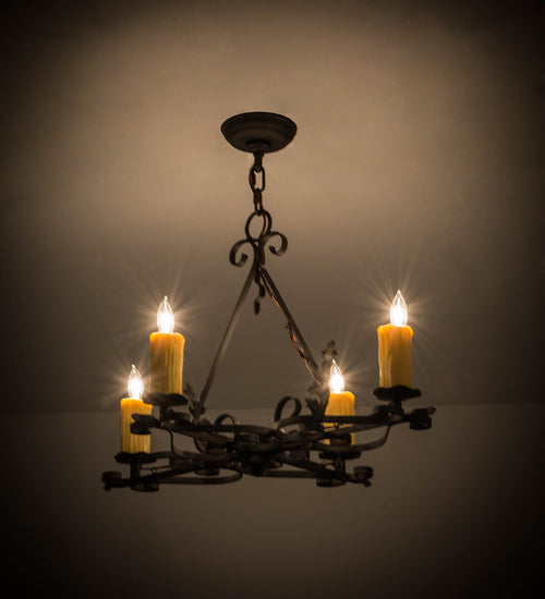 Meyda Tiffany Elianna 179037 Chandelier Light - Mahogany Bronze