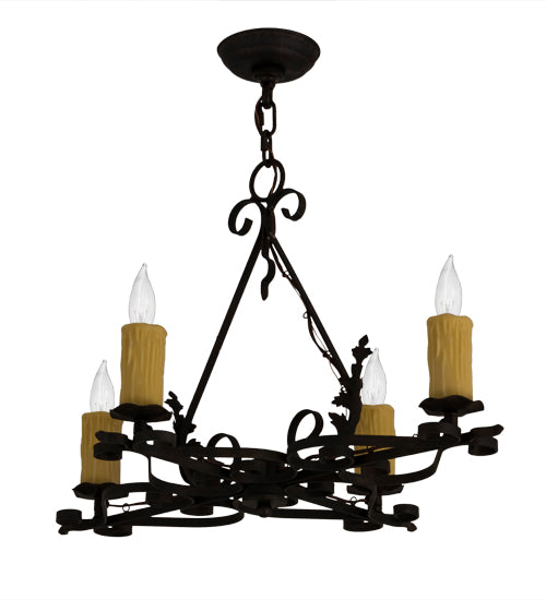 Meyda Tiffany Elianna 179037 Chandelier Light - Mahogany Bronze