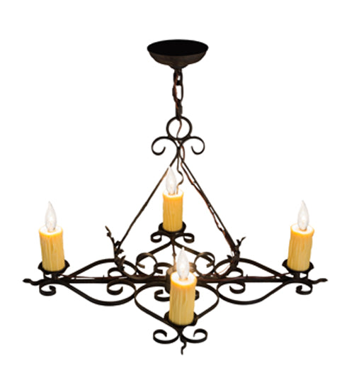 Meyda Tiffany Elianna 179037 Chandelier Light - Mahogany Bronze