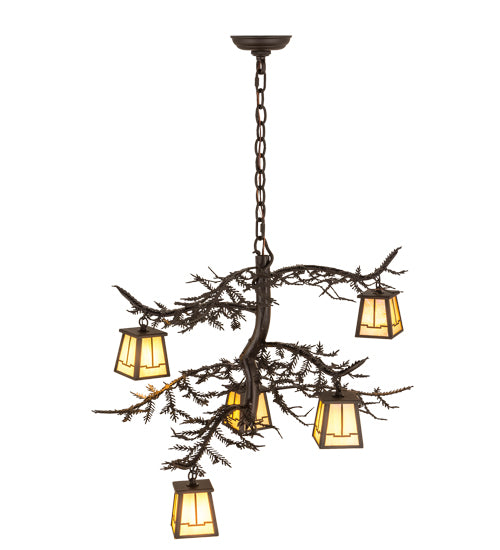 Meyda Tiffany Pine Branch 179146 Chandelier Light - Oil Rubbed Bronze