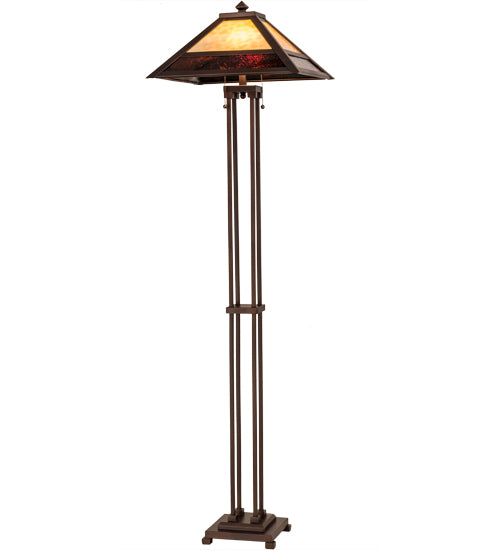 Meyda Tiffany Lighting 179148 Mission Two Light Floor Lamp Lamp Bronze / Dark