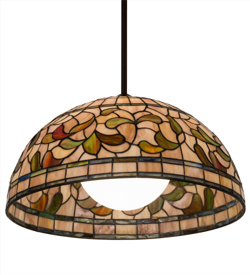 Meyda Tiffany Tiffany Turning Leaf 179681 Pendant Light - Mahogany Bronze