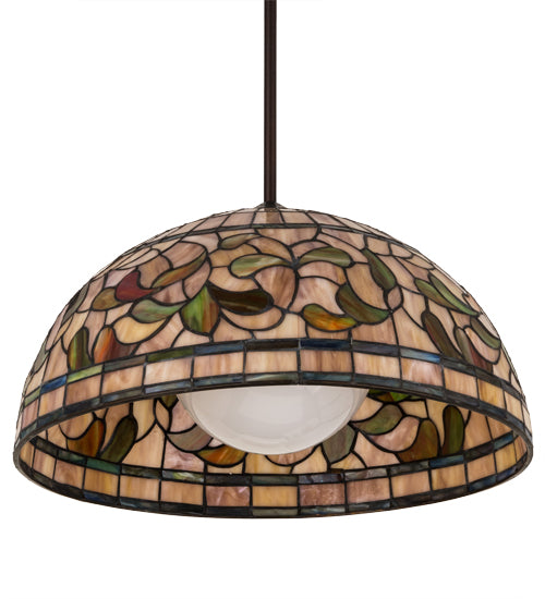 Meyda Tiffany Tiffany Turning Leaf 179681 Pendant Light - Mahogany Bronze