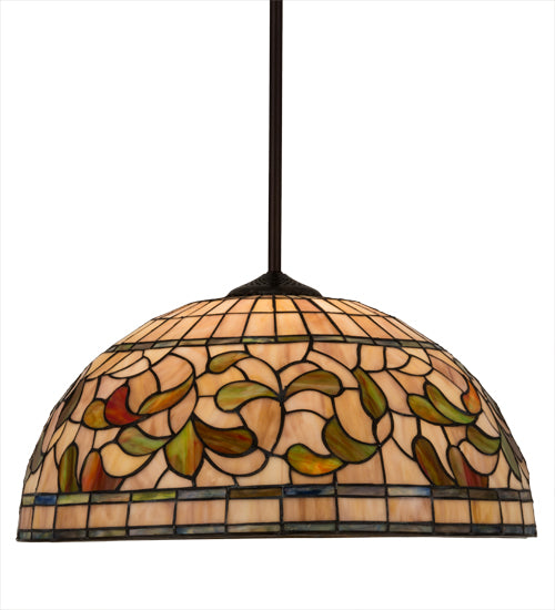 Meyda Tiffany Tiffany Turning Leaf 179681 Pendant Light - Mahogany Bronze