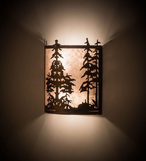 Meyda Tiffany Tall Pines 179749 Wall Light - Antique Copper