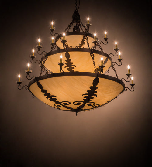 Meyda Tiffany Castellum 179846 Chandelier Light - Mahogany Bronze