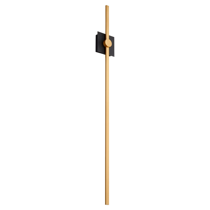 Oxygen Zora 3-52-1550 Wall Sconce Light - Black W/ Industrial Brass