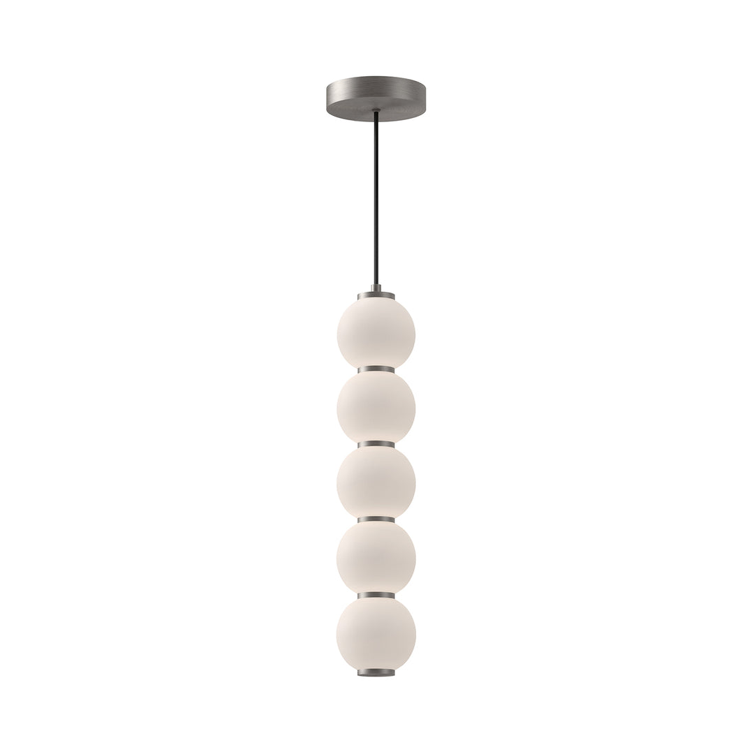 Alora Mood bijou PD531515BNOP Pendant Light - Brushed Nickel/Opal Matte Glass