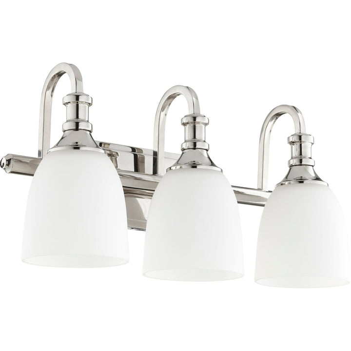 Quorum Richmond 5011-3-62 Bath Vanity Light 21 in. wide - Polished Nickel