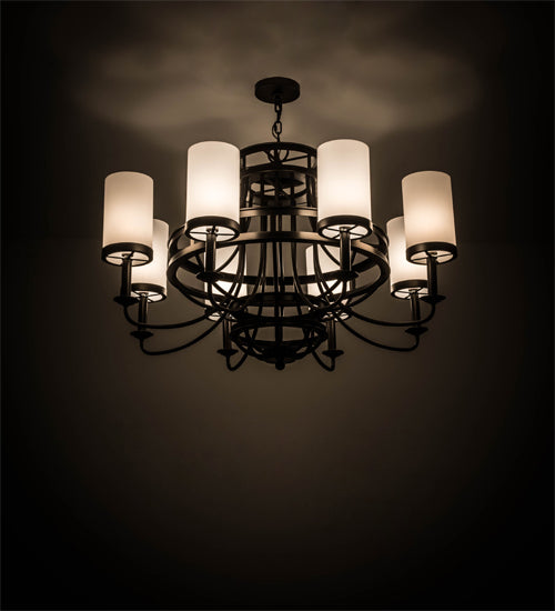 Meyda Tiffany Saxony 180019 Chandelier Light - Oil Rubbed Bronze