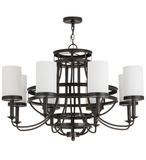 Meyda Tiffany Saxony 180019 Chandelier Light - Oil Rubbed Bronze