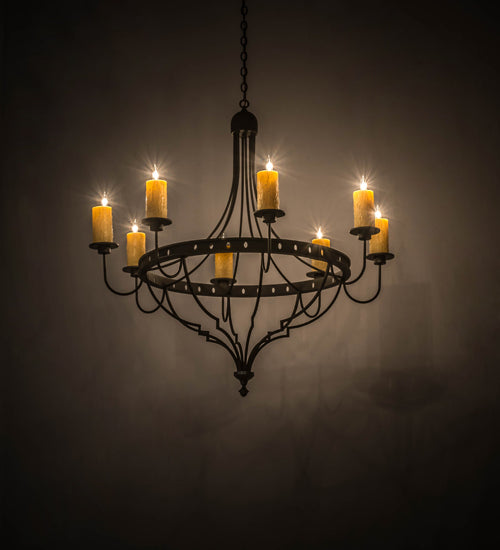Meyda Tiffany Bottini 180196 Chandelier Light - Wrought Iron