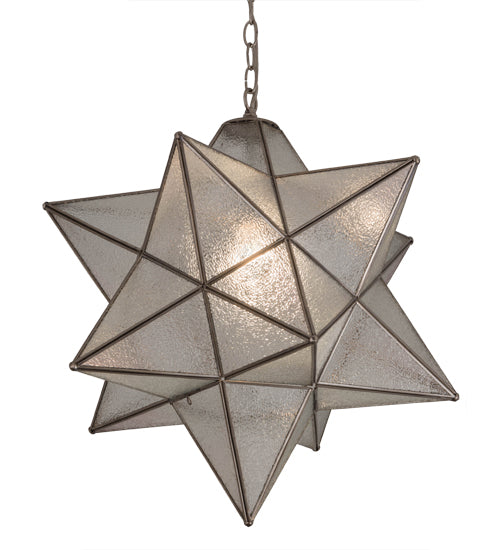 Meyda Tiffany Moravian Star 180200 Pendant Light - Brushed Nickel