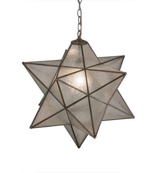 Meyda Tiffany Moravian Star 180200 Pendant Light - Brushed Nickel