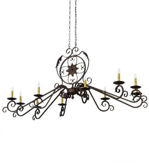 Meyda Tiffany Christabel 180340 Chandelier Light - Gilded Tobacco