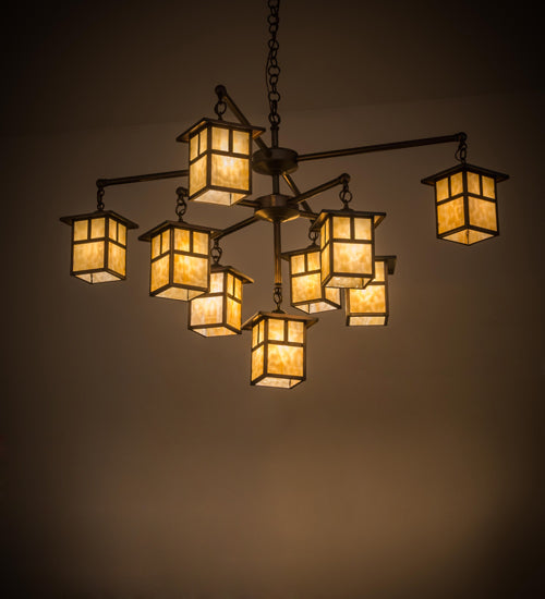 Meyda Tiffany Hyde Park 180476 Chandelier Light - Brass Tint
