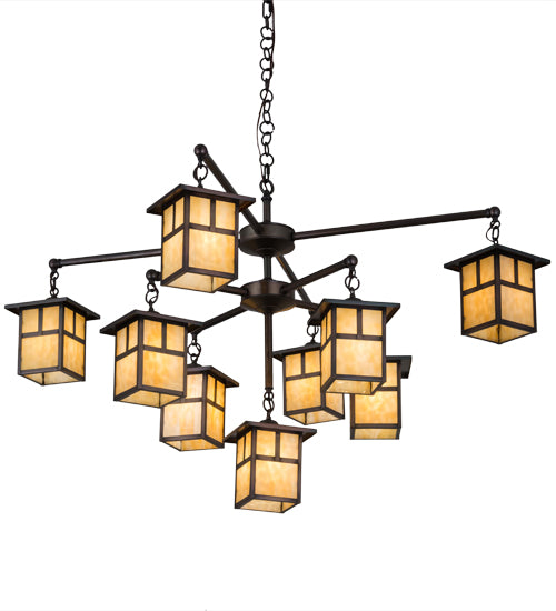 Meyda Tiffany Hyde Park 180476 Chandelier Light - Brass Tint