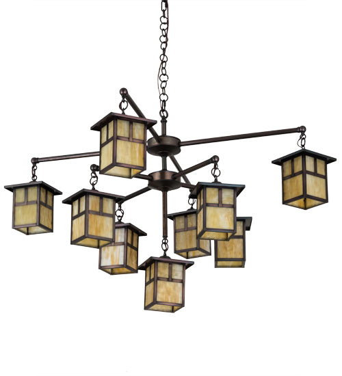 Meyda Tiffany Hyde Park 180476 Chandelier Light - Brass Tint